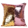 Sirène Oreillers Deux Tons Paillettes Coussin Coussin Cas DIY Cas Double Côtés Oreillers Décoratifs DHL CG001