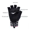 Aero Radfahren Handschuhe Mesh Gestreiften Männer Frauen Sport Handschuhe Nicht-slip Atmungsaktive Stoßfest radfahren Fahrrad Handschuhe Guantes Ciclismo H1022