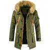 mens fur lined long coat