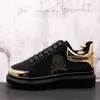 Fashion Casual Brand Men's Shoes Germuss Diamond Gold Rhinestones Handgemaakte veterbedrijf Loafers Comfortabele Breathab 4860