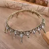 Baroque Queen King Bride Tiara Crown Headdress Prom Headpieces Wedding Tiaras and Crowns Hair Jewelry Couronne Tiare X0726
