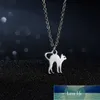 Mode retro rostfritt stål drömfångare hängsmycke halsband elefant katt choker långkedja halsband jewerly gåvor för kvinnor