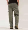 Pantaloni casual da uomo Pantaloni cargo sottili quattro stagioni Tasche da uomo Pantaloni con cerniera elastica in vita Pantaloni sportivi da jogging larghi da uomo 211119