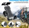 Universal Cell Phone Stativhållare för bilcykel Cykel Motorcykel Barnvagn Handtag Justerbar Smartphone Mount Bracket Cellphone Clip Passform iPhone 12 Pro Max