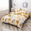 Fashion Bedding Set luxury Pink love Family Set Sheet Duvet Cover Pillowcase Full King Single Queen,bed set 211007