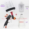 HVLP manual spray gun gravity 1.m 600CC cup original with accessories 210719