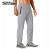 TACVASEN Outdoor Pants Men Quick Dry Straight Running Randonnée Pantalon Élastique Léger Yoga Fitness Exercice Pantalon De Jogging Joggers 211013