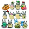 12 adet Stüdyo Ghibli Totoro Mini Reçine Aksiyon Figürleri HAYAO Miyazaki Minyatür Kek Toppers Figürinler Bebekler Bahçe Dekorasyon C0220