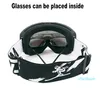 Gogle narciarskie snowboardowe Obiekty w 100% UV400 Ochrona anty-mgła Okulary narciarskie Premium Magnetyczne Gogle dla mężczyzn Damski zestaw CX2