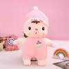 Confort mignon bouteille poupée en peluche poupées lit avec oreiller de couchage cadeaux pour les enfants