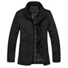 M-5XL Mannen Big Size Casual Lange Jas Lente Herfst Mannelijke Business Windschuur Dunne Uitloper Parka Losse Varsity Bomber Coat 210928