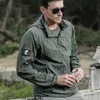 Militaire Sneldrogende Jas Mannen Zomer Tactische Waterdichte Jas Mens Rits Huid Jas Jassen Ultra Licht Dunne Casual Uitloper