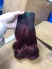 Wine Red Fumi Human Hair Bouncy Curly Double Drawn Virgin Real Hair