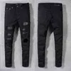 Echte Designerjeans für Herren, Distressed Ripped Skinny Jeans, Motorrad, Moto, Biker, Hip Hop, Denim, Herrenhose