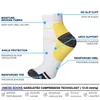 Mäns Socks Compression Strumpor 20-30 mmHg Fit Varicose Veins Fascia Plantar Andas absorberande svettar Sport