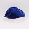 Santa Claus hatt 7 färger kort plysch julklappar dekoration cosplay caps29 * 39cm vuxen xmas fest hattar zc414