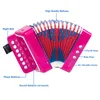 7key button children039s accordion rose red Organ Musical instrument toy7043363