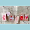 Kerstmisdecoratie Feestelijke feestartikelen Thuis Tuin 50 stks / partij Merry Gift Kraftpapier Tags Santa Claus Hang Tag Snowflake Tree Decor