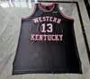 Custom Basketball Jersey Men Youth women Western Kentucky Hilltoppers #13 Sherman Brashear Size S-2XL or any name and number jerseys