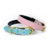 Gold Pin Buckle Dog Collar Adjustable Fashion Leather Collars Neck Dogs Supplies accessories Wholesale