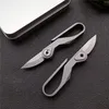 Promotion High End Mini Kleines EDC Taschenmesser M390 Satinklinge TC4 Titanlegierung Griff Schlüsselanhänger Messer mit Kleinkasten