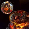 Прозрачный Дракон Яичный Яйцо Лава Динозавр Декоративные Коллекции Сувенирные фигуры Скульптура Смола Эмбрионный Огненный Карманный Wyvern 211105
