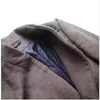 남자 트렌치 코트 2021 겨울 남자 양모 코트 긴 슬림 핏 오버 코트 고품질 패션 겉옷
