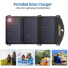 US STOCK STOCK CHOETech 19W Chargeur de téléphone Solar Double Port USB Camping Panneau solaire Portable Charge Portable Compatible pour SmartPhoneA41 A51 A48 A44