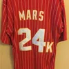 Nikivip Men Bruno Mars 24K Hooligans Red Baseball Jersey BET Awards Baseball Jersey High Quality Vintage Jerseys