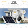 ESCAM QF609 Solar Powered Floodlight 1080P Wireless Battery 1000LM Floodlight Cloud Storage Camera With 12000mAh Rechargeable Batteries Colo