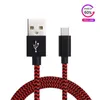 마이크로 USB 유형 C 케이블 USB C 빠른 충전기 꼰 케이블 1M 3FT 2M 6FT 빠른 충전 코드 노트 10 S20 Plus 화웨이 P30 PROP PRO DHL