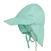 Дизайн для маленьких мальчиков и девочек, новые шапки для защиты от солнца, шляпа для плавания с цветочным рисунком, детская солнцезащитная шляпа, кепка для улицы, ультрафиолетовый головной убор, детские однотонные солнцезащитные шляпыl40