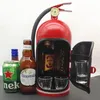 Decoraciones de interiores Metal Fuego Extintor Mini Bar Novelty Liquor Batería de almacenamiento de vinos Sistema creativo Coche de bomberos
