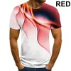 2021 T-shirt Colrond Manches Courtları Hommes dökün, Imprimé tr 3D, T-shirt Tedlence