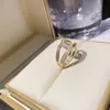 Designer ring mens band ringar 2021 lyx smycken kvinnor titan stål legering guldpläterad hantverk guld silverrosa aldrig blekna inte allergisk diamantring