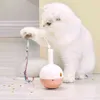 Кошка игрушка электрическая самовосцеленная тумблер автоматический забавный шар котенка интерактивный баланс автомобиль погоня на перью 2111122
