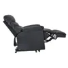 EE. UU. Power Recliner Muebles y silla de elevación en silla de cuero de PU negro con mecanismo de acero reclinable A56 A28287O