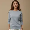 Adishree Mulher Inverno 100% Cashmere Suéters e Tóntmun tricotada Pullovers de Alta Qualidade Quente Feminino O-pescoço Preto Top 211009