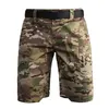 Summer Hiking Men's Shorts Multi Pocket Loose Camouflage Short Outdoor Climbing Army Military Training Tactical Shorts S-3XL C0222