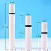 100pcs 5ml 10ml 15ml Refillable White Airless Lotion Pump Bottle with Plastic Black Pump Cosmetic Packaging Vacuum Bottle