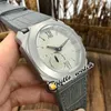 watches men luxury brand Titanium Steel Case Octo Finissimo 102711 BGO40C14TLXTAUTO Gray Dial Automatic Mens Watch Gray Leather Strap discount