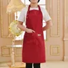 est Solid Cooking Kitchen Apron For Woman Men Chef Waiter Cafe Shop BBQ Hairdresser Aprons Bibs Kitchen Accessory 210622