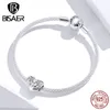 Anjo mãe encantos Bisaer 925 Sterling prata mãe com anjo penas asas encantos originais prata 925 jóias fazendo ECC1462 q0531