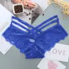 Women's Panties Laamei Sexy Women Lace Low-Rise Solid Briefs Female Underwear Cross Strap Temptation Lingerie Ladies G-String258F