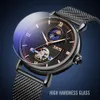 SKMEI Automatic Mechanical Watch Men Fashion Hollow Automatic Mens Wristwatches Moon Phase Luxury Business Reloj Hombre 9220 Q0524