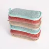 Double Sided Kitchen Magic Cleaning Sponge Scrubber Sponges Dish Washing Towels Scouring Pads Bathroom Brush Wipe Pad 5501 Q2