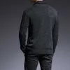 Marque de mode Pull Homme Cardigan Épais Slim Fit Pulls Tricots Haute Qualité Automne Style Coréen Casual Hommes Vêtements 210804