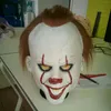 Läskig halloween pennywise mask kostym stephen king det 2 clown mäns cosplay prop barn leksak trick eller behandla gåva