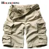 Cintura Holyrising Free Uomo 100% cotone corto Multi Pocket Military Short Men Camouflage Cargo shorts pantaloni 11 Colori 18803-5 210316