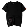Chinese style Phoenix embroidered t-shirt men's cotton half sleeve fashion lovers' loose short 210716